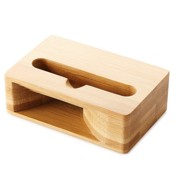 Bamboo Wooden Phone Stand: Instantly Amplify Your Audio with This Desktop Mobile Holder!