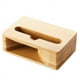 thumbnail image 1 of Bamboo Wooden Phone Stand: Instantly Amplify Your Audio with This Desktop Mobile Holder!, 1 of 2