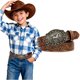 thumbnail image 1 of Cinturón Western Infantil SANSTHS de Cuero con 9 Agujeros, 1 of 3