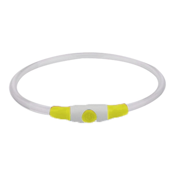 Collar luminoso para perro, 1 unidad, impermeable, mini, recargable por USB, de TPU, con brillo, de seguridad, básico