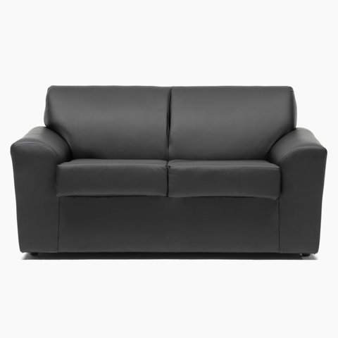 Cabsur - Sofá Milan 2 Cuerpos Negro