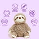 thumbnail image 2 of Pezoso de peluche Warmies, apto para microondas, con diseño de peluche, color lavanda, 2 of 3
