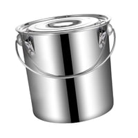 Magideal - Cubo De Acero Inoxidable Con Cierre Práctico Y Diseño Robusto Útil Para Almacenar Alimentos Secos Y Húmedos Fácil De Limpiar Adecuado Para Restaurante 12 Litros