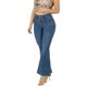 thumbnail image 1 of JEANS FLARE PUSH UP ACAMPANADO LEVANTA COLA CORTE COLOMBIANO ESCULTOR AZUL ACERO 44, 1 of 3