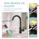 thumbnail image 2 of Grifo mezclador flexible para fregadero de cocina, extraíble, telescópico, para agua caliente y fría, lavabo para verduras, grifo extraíble de acero inoxidable para cocina., 2 of 6
