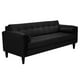 thumbnail image 2 of Sofa Retro 3cg Felpa 00 Negro, 2 of 6