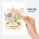 thumbnail image 3 of Tarjeta de Felicitación Dotty about Paper 5x7 Diseño Floral, 3 of 8