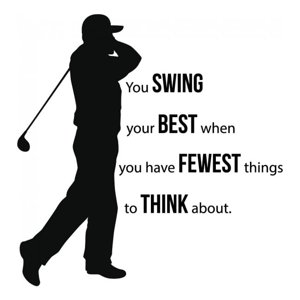 Rienda Libre Graphics - Decomural Swing Your Best Golf Ws-43067