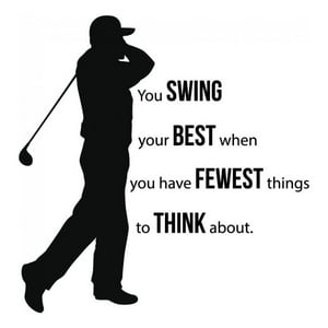 Rienda Libre Graphics - Decomural Swing Your Best Golf Ws-43067