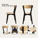 thumbnail image 3 of Silla Para Comedor Cocina Madera Moderna Respaldo Curvo Fresno Negra, 3 of 8