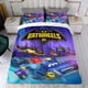 thumbnail image 4 of Batwheels Conjunto de sábanas temático, trío de piezas, cómodo y amigable con la piel, diseño único, regalo de decoración para el hogar para familiares, amigos y fans, 90 cm * 190 cm, 4 of 6