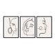 thumbnail image 1 of Set de Cuadros Mujer Minimal con Marco Negro 50x40 CM, 1 of 1