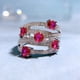 thumbnail image 5 of Anillo de Mujer de Lujo de Plata Esterlina 925 con Cruz y Rubí, Diamantes de Alto Carbono, Gema, Joyería Fina, Boda, Fiesta, 5 of 8