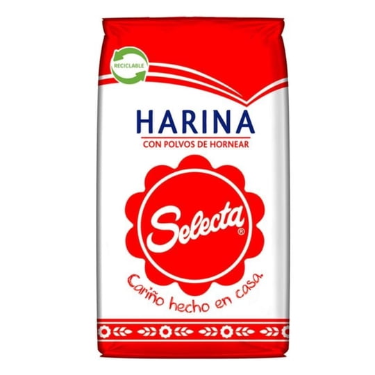 Harina Con Polvos De Hornear Bolsa 1 Kg Selecta