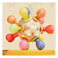 Oem - Sonajero Sensorial Giratorio De Silicona Flor Amarillo