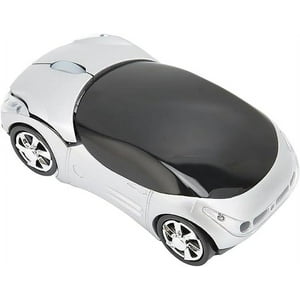 Veat00L - Ratón Inalámbrico, Ratón Deportivo Inalámbrico De 2,4 Ghz Para Coche, Ratón Óptico Inalámbrico Para Juegos, Ratón Con Forma De Coche Para Windows 98 Para Win 7 Para Linux, Para Pc, Ordenador Portátil