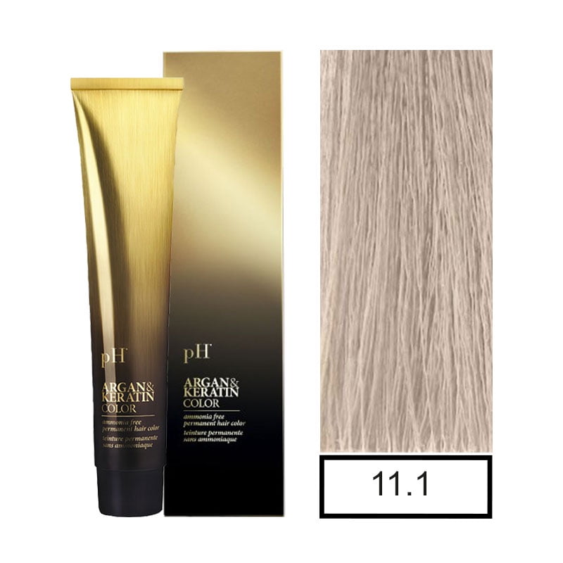 Ph - Tinte Permanente Sin Amoniaco 11.1 Y Oxidante