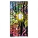 thumbnail image 1 of Cortina de ducha con diseño de árbol de flores y teñido anudado, juego de cortinas de baño con ganchos, tamaño 60 x 72 pulgadas, 1 of 3
