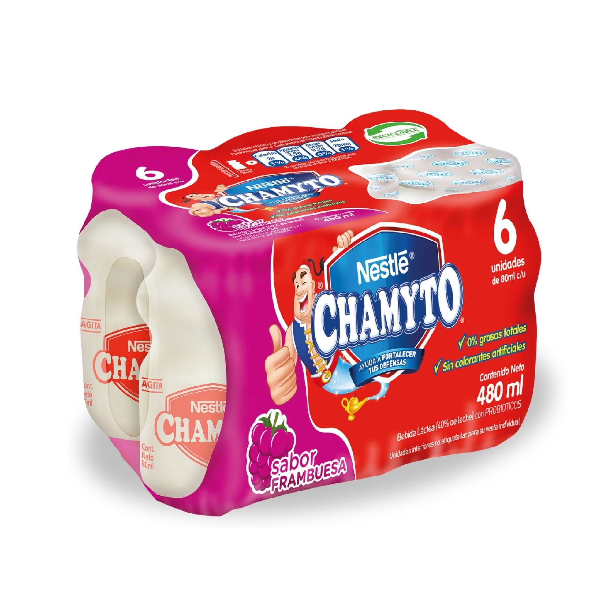 Probiótico Frambuesa Multipack 80ml Chamyto