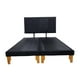 thumbnail image 1 of Cama Europea Dos Plazas Lino Negro, 1 of 3
