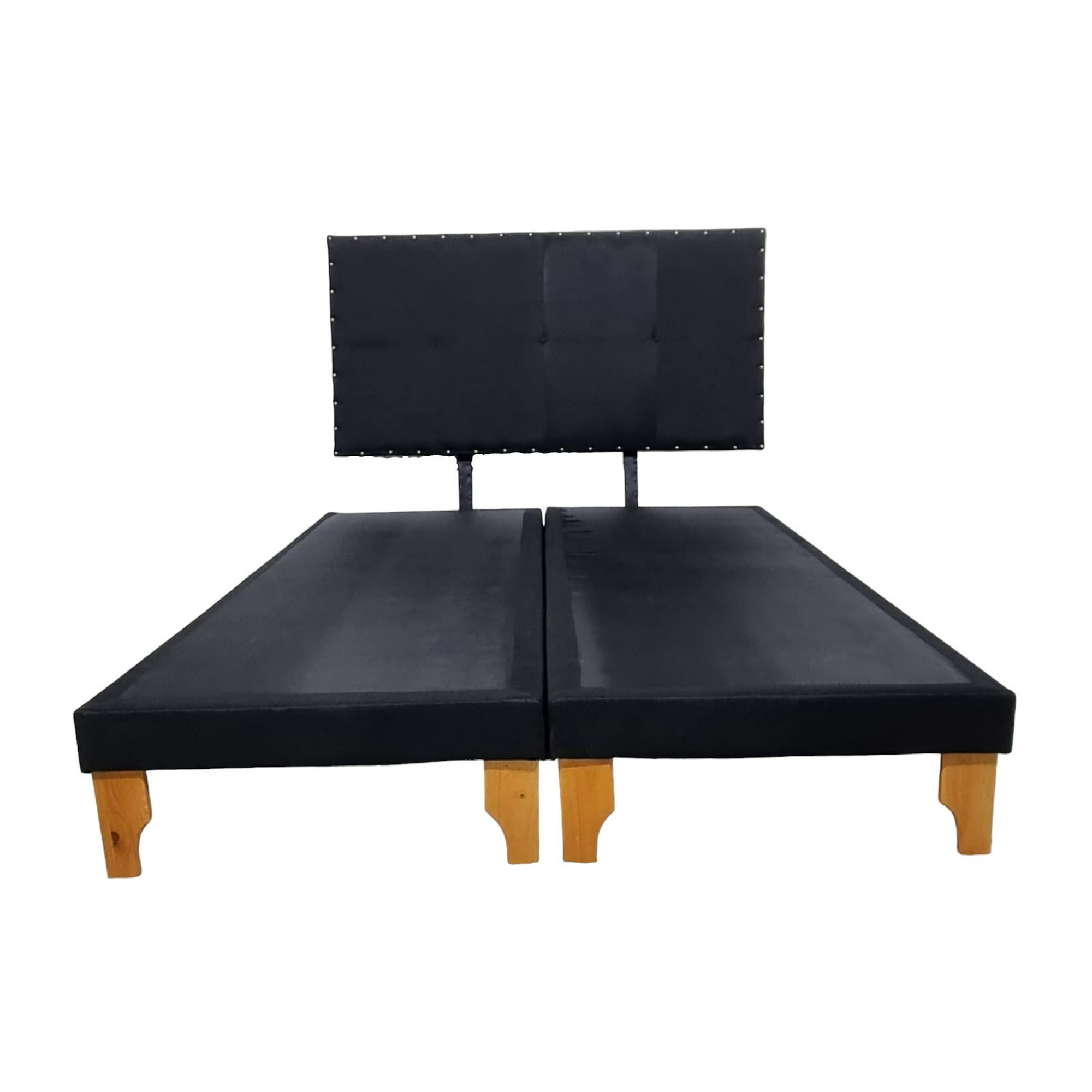 Diseños Valestrini - Cama Europea Dos Plazas Lino Negro