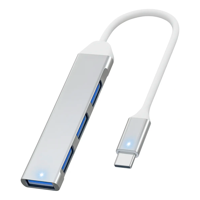 Cubinexus - Hub Usb Tipo C 4 Puertos 3.0 Adaptador Alta Calidad Cubinexu Hub Usb 4 Puerto Tipo C