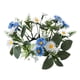 thumbnail image 4 of Daisy Candle Rings Wreaths Flower Wreaths Para Mesa De Comedor De Granja, Blanco Y Azul, 4 of 5