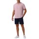 thumbnail image 2 of INSPIRE CHIC Camiseta con Capucha para Hombres Sudaderas de Manga Corta Deportiva Pullover con Cordón Camisetas con Capucha L Rosa, 2 of 5