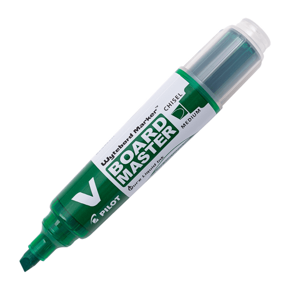 12 un. Marcador Pizarra V Board Master Biselado Verde