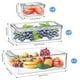 thumbnail image 2 of Set 7 Contenedores Organizador Refrigerador Cocina Con Tapa Calidad, 2 of 6