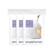thumbnail image 1 of Bolsas de basura Simplehuman Code Q, 60 unidades, 50-65 L, blancas, 1 of 6