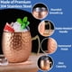 thumbnail image 3 of Juego de tazas de cobre LINALL Moscow Mule de acero inoxidable de 18 oz, 4 unidades, 3 of 6