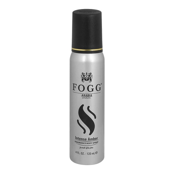 Perfume corporal Fogg, fragancia amaderada, ámbar intenso, 120 ml
