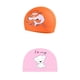 thumbnail image 5 of 2x Swim Kid Bathing Gorro De Natación Ni?a Ni?o Estampado Animal Delfín Naranja, 5 of 5