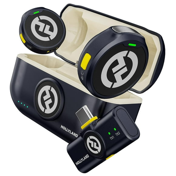 Micrófono Lavalier inalámbrico Hollyland Lark M2 para iPhone 15 y Android