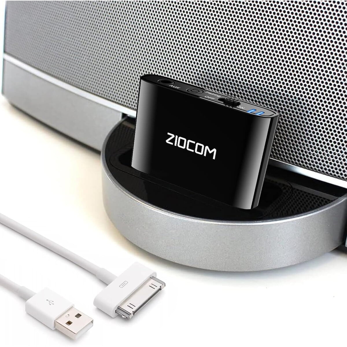 Adaptador Bluetooth Ziocom 30 Pin Para Bose Ipod Iphone Aux