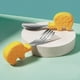 thumbnail image 3 of Make Mealtime Fun and Easy with our 2 Set Baby Toddler Silicone Stainless Steel Spoon Fork Set in a Cute and Gender-Neutral Style, Perfect for Feeding and Cutlery Training, Comes with a Useful Case!, 3 of 5