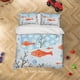 thumbnail image 3 of Juego De Funda De Edredón 3d Peces Lindos Y Hojas, 3 of 3