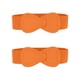 thumbnail image 1 of INSPIRAR CHIC 2 piezas hebilla de interbloqueo en forma de 8 cinturón elástico de cuero sintético para dama 33.5x2.36"(LxW) Naranja, 1 of 7