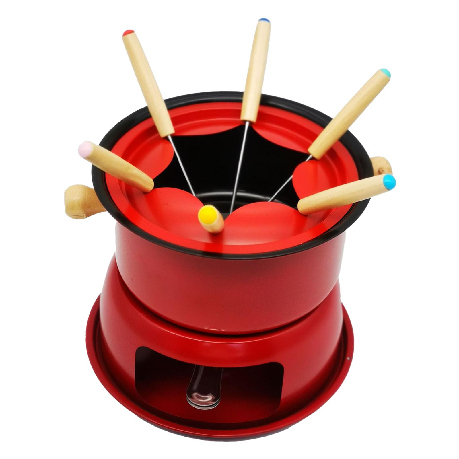 Bothyi - Juego De Ollas Para Fondue De Hierro Fundido, Mini, Ligero, Para Fiesta De Cumpleaños, Boda Al Aire Libre