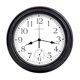 thumbnail image 1 of Reloj para exteriores Crosstime, resistente al agua, 40 cm, con termómetro, color bronce, 1 of 7