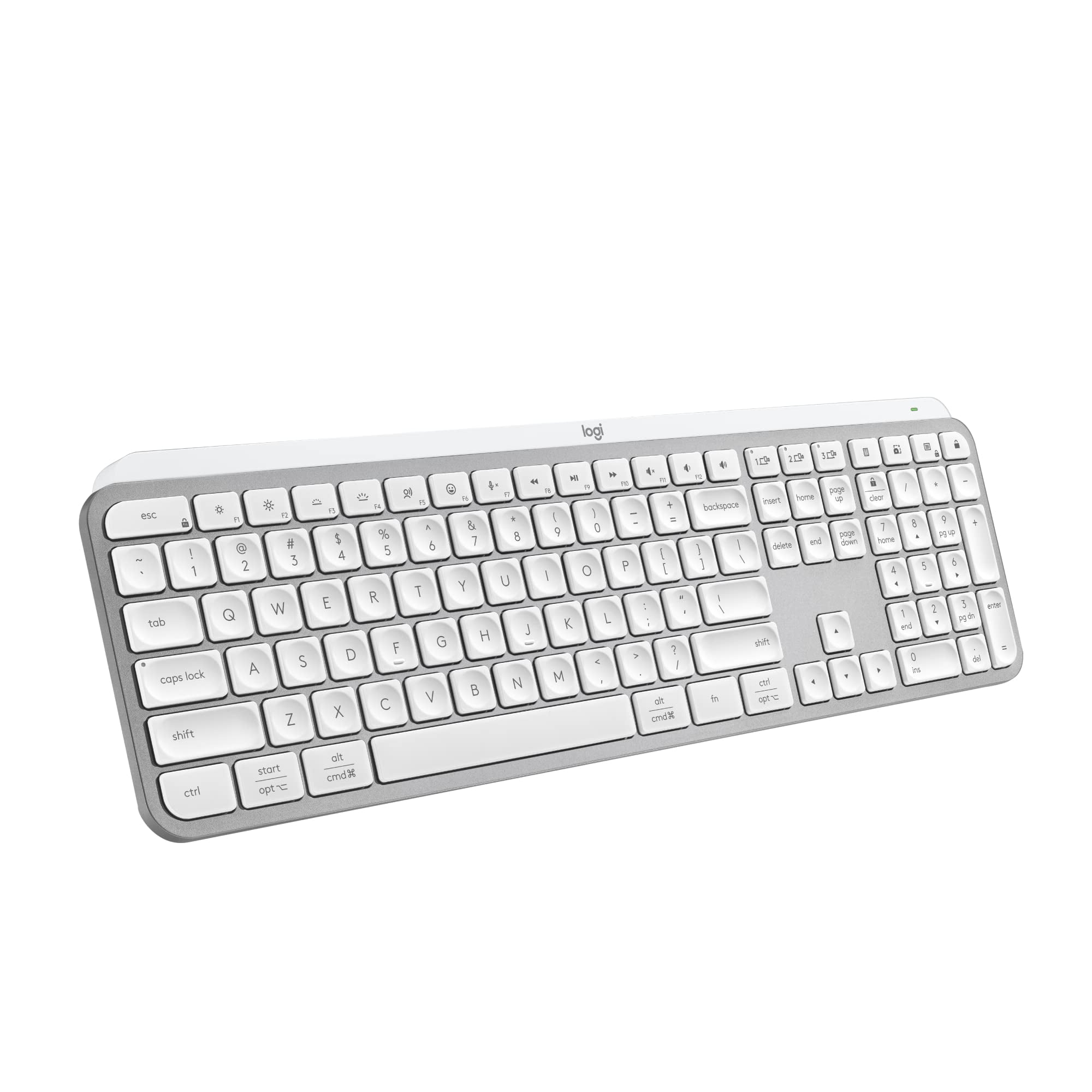 Teclado Inalámbrico Logitech Mx Keys S De Perfil Bajo Gris Pálido