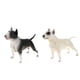 thumbnail image 4 of 2 Piezas Modelo De Animal Realista Figura De Perro De Juguete Decoración Del Hogar Bull Terrier, 4 of 5