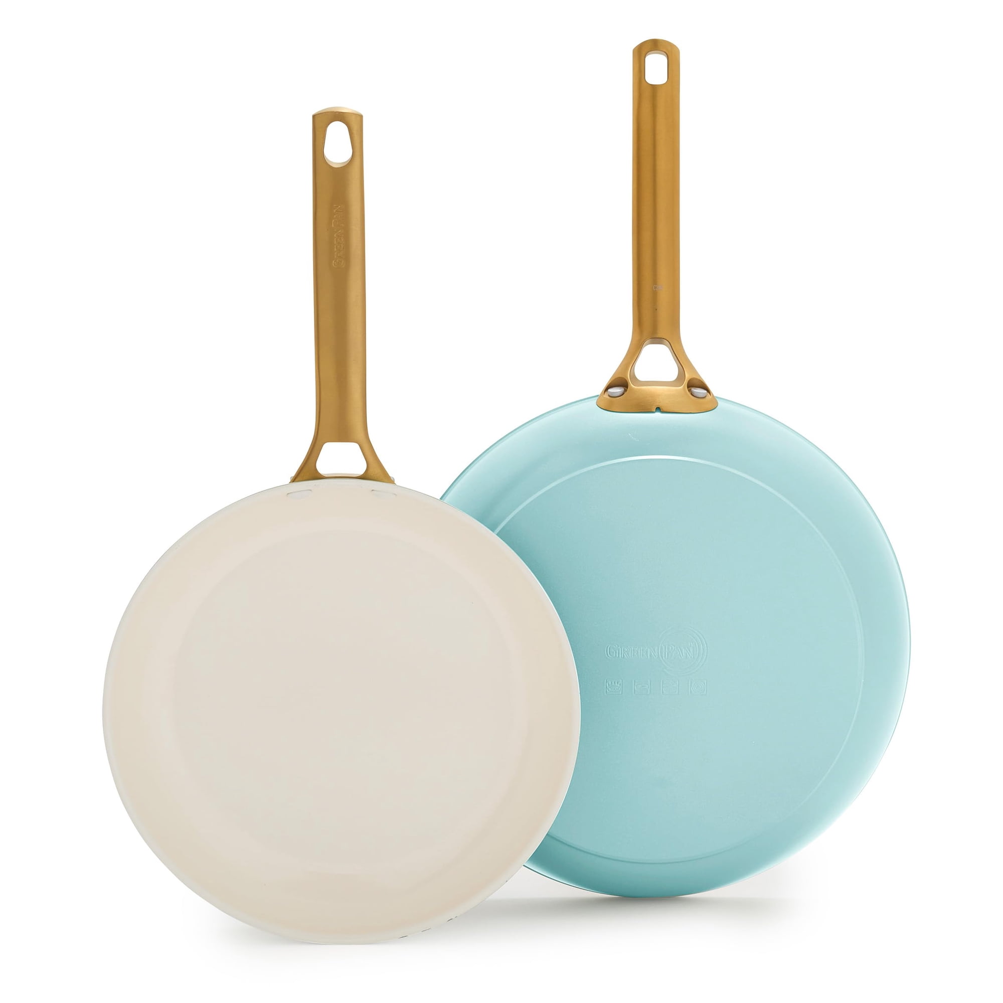 Set De Sartenes Greenpan Reserve Pro De 25 Cm Y 30 Cm, Color Azul Marino