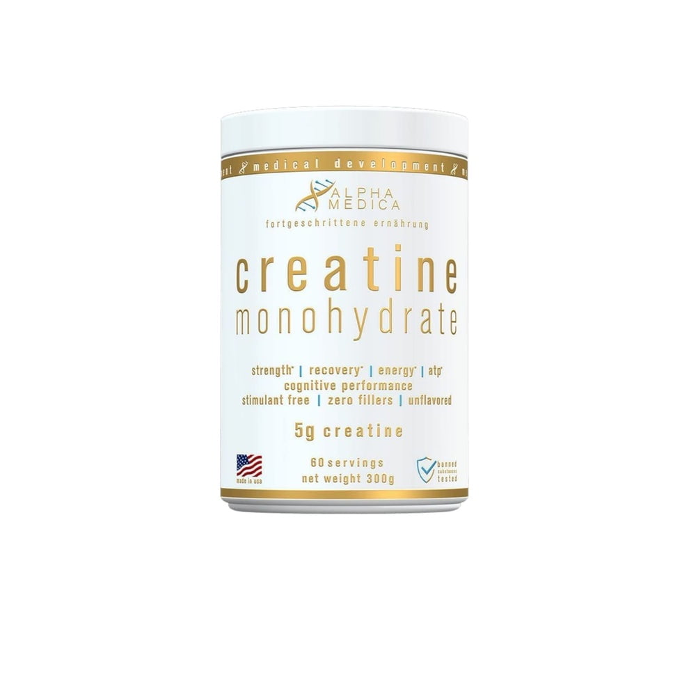 Alpha Medica - Creatina Monohidratada 300gr 60sv Sin Sabor