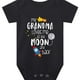 thumbnail image 1 of Baby Girls Cute Casual Romper With "My Grandma Loves Me To The Moon" Print For Summer Pregnancy Gift, 1 of 5