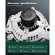 thumbnail image 2 of Alternador SCITOO 11570 160A 12V 3.6L V6 compatible con Chrysler, 2 of 9