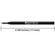 thumbnail image 2 of Recarga para bolígrafo rollerball MONTEVERDE G22 punta fina - paquete de 5, 2 of 2