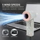 thumbnail image 5 of Ventilador mano portátil lujo diamante turbo mini pantalla digital 5 velocidades bolsillo, 5 of 8