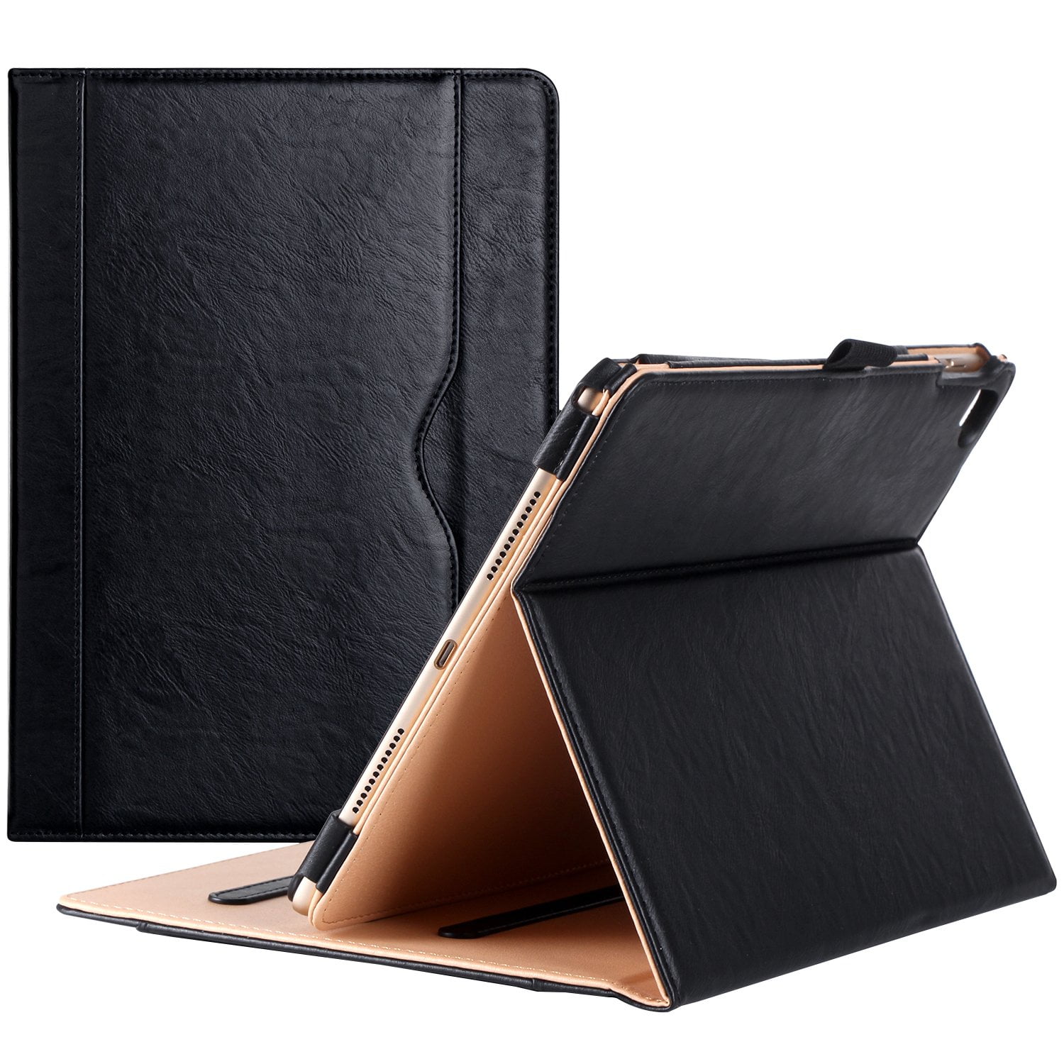 Funda Procase Para Ipad Pro 9.7 2016 De Piel Sintética, Color Negro